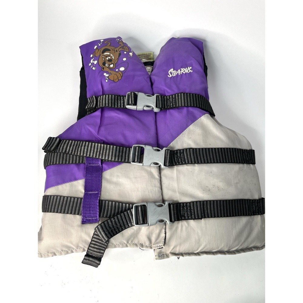 STEARNS SCOOBY DOO LIFE JACKET YOUTH 50-90 Lbs (26"-29" Chest) Y2K Purple / Gray